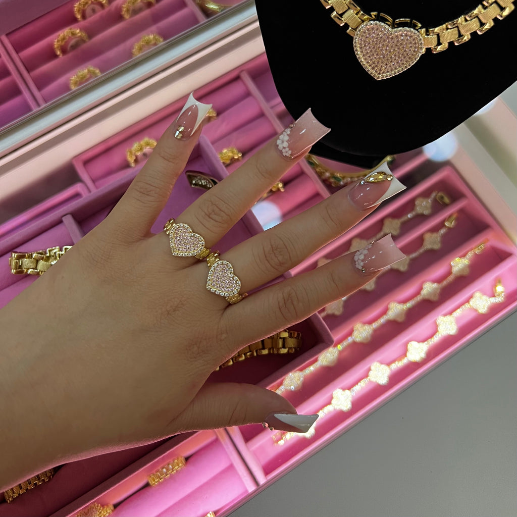 Ice’d out Heart Ring