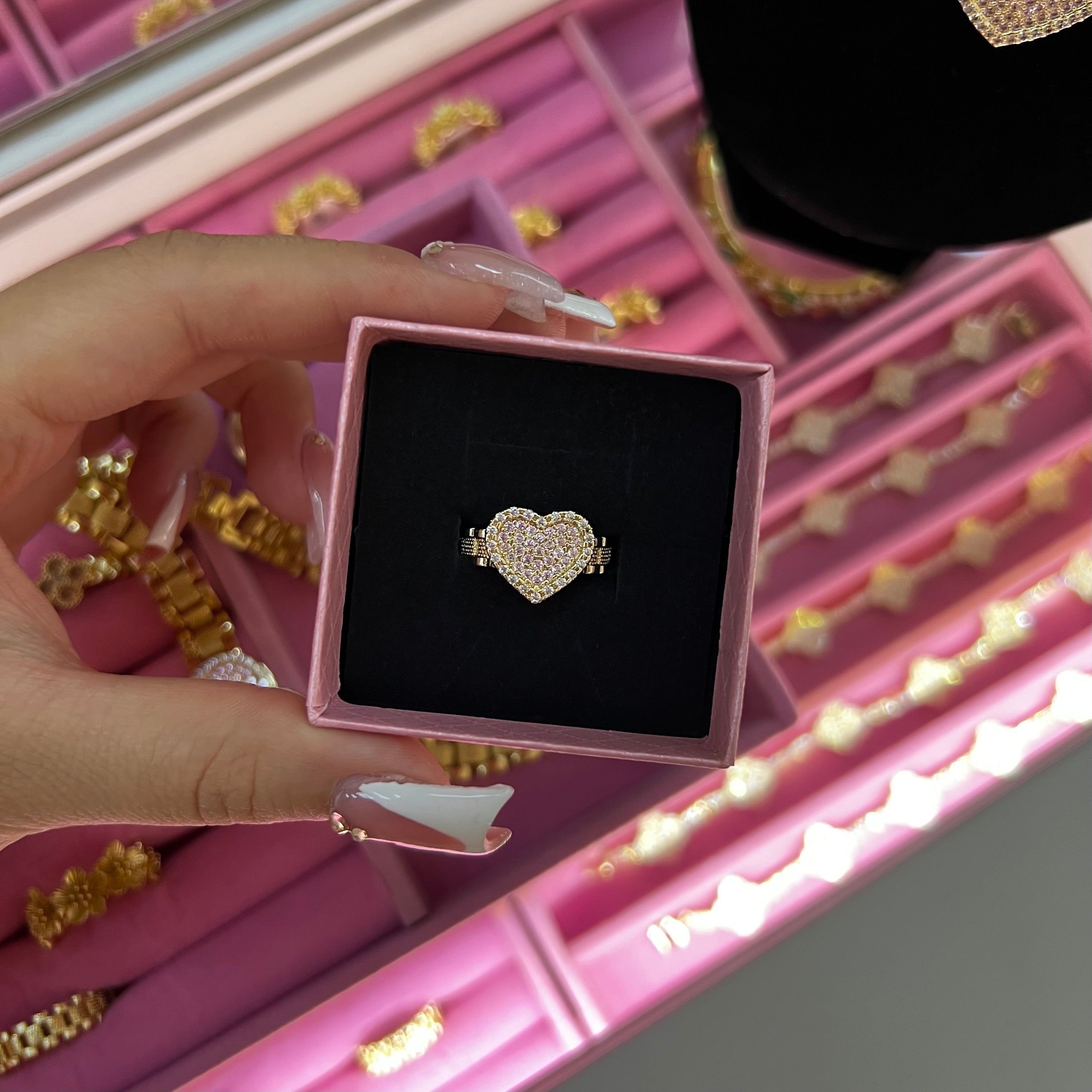 Ice’d out Heart Ring