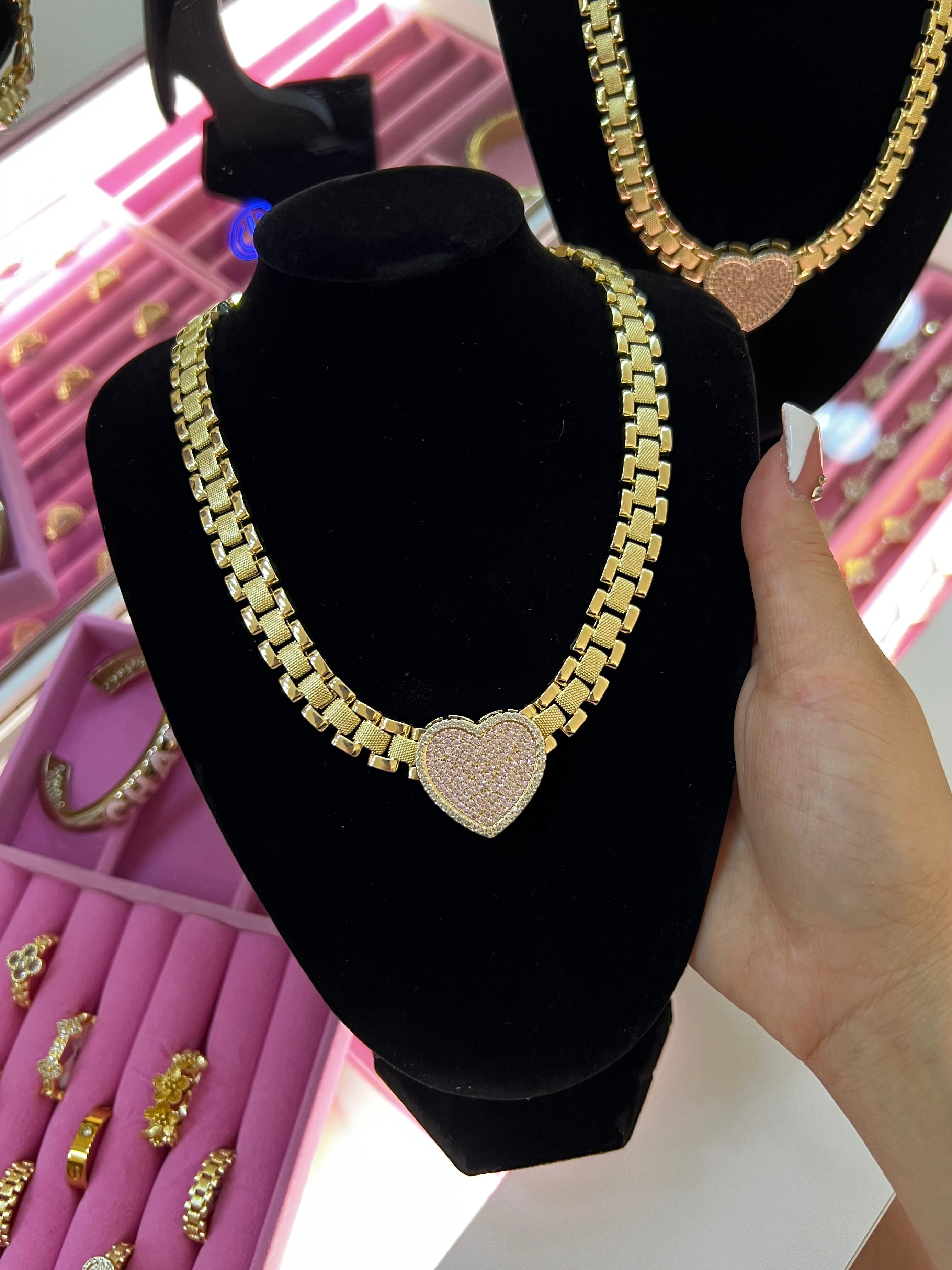 Heart Rolex Necklace